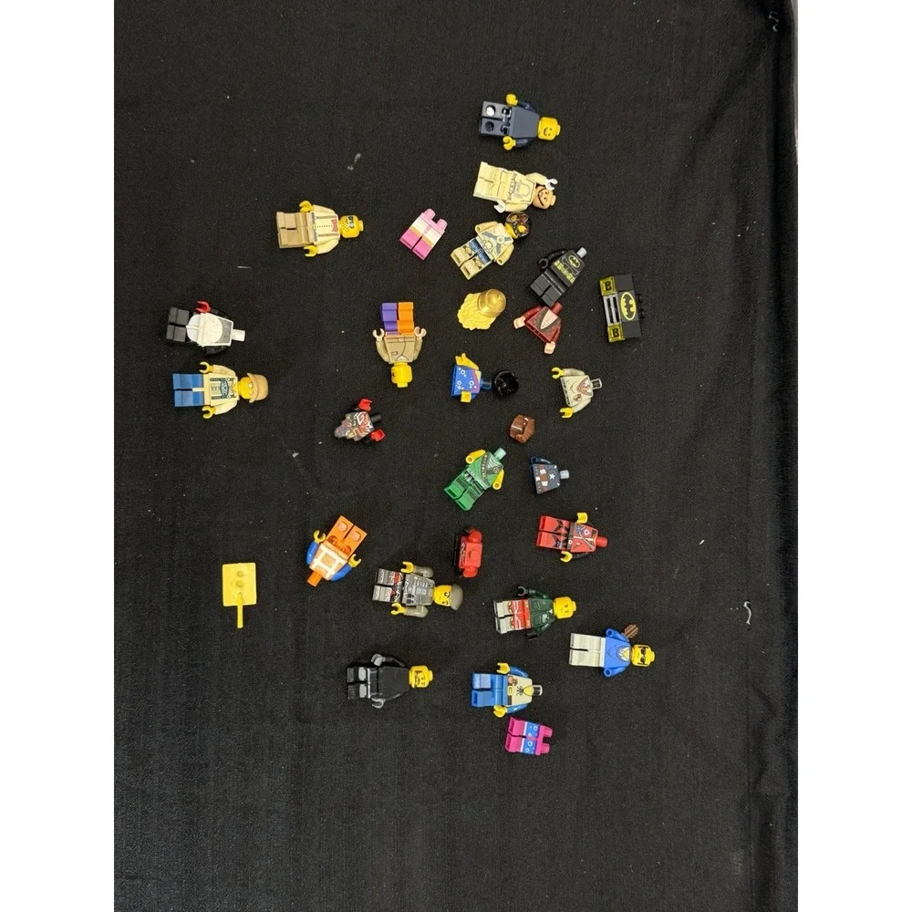 Genuine LEGO Minifigure Bulk Lot 24+ Figs Parts Pieces Ninjago Batman Marvel